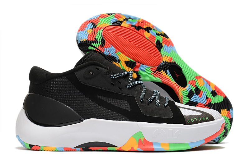 New Jordan Separate PF Black White Colorful Shoes New Jordan Separate PF Black White Colorful Shoes